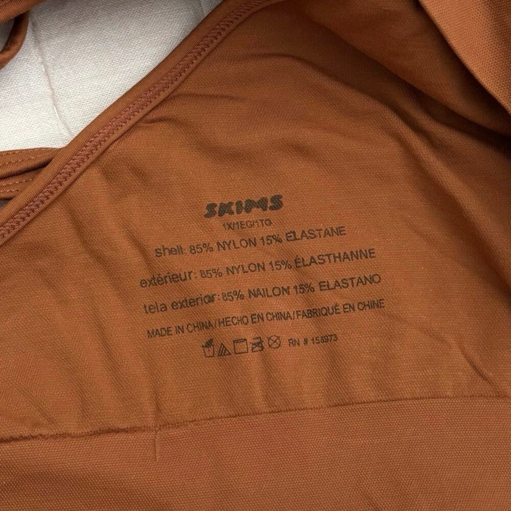 SKIMS Size 1X Soft Smoothing Seamless Bralette Cocoa Brown - Picture 3 of 3